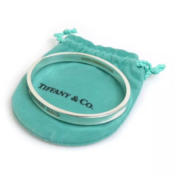 Auth TIFFANY&Co. 1837 Bangle Bracelet Silver - Picture 10 of 15